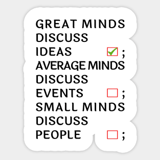 Mind quotes Sticker